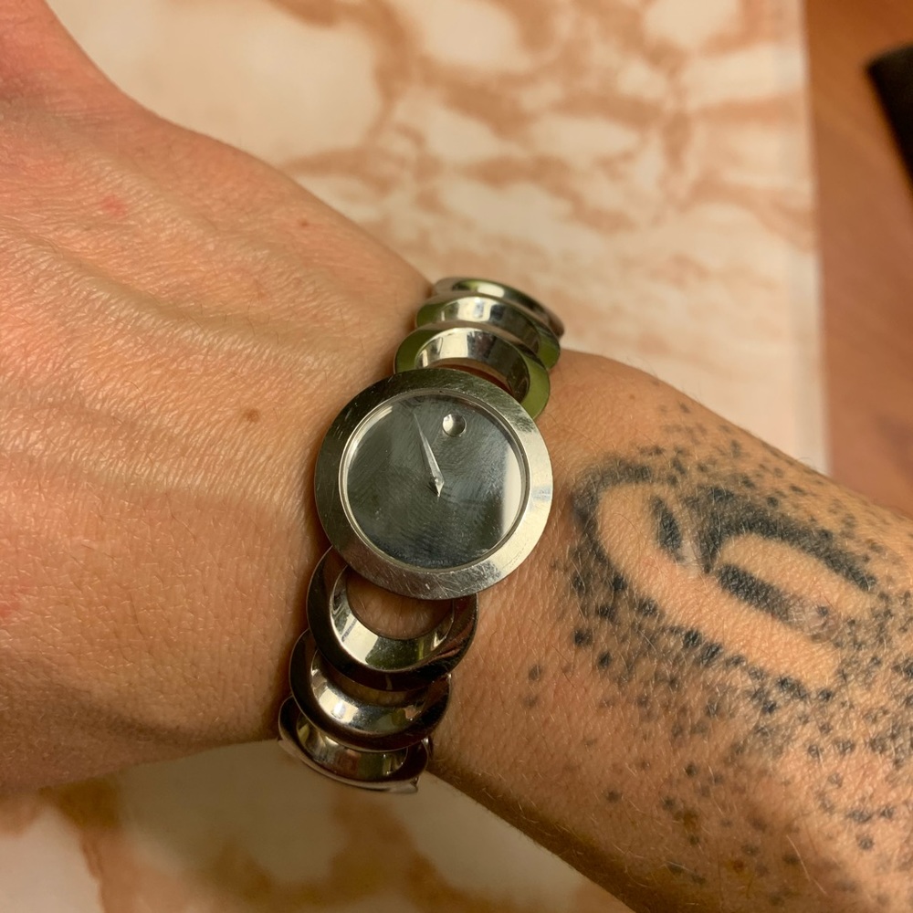 Authentic ladies MOVADO stainless steel watch
